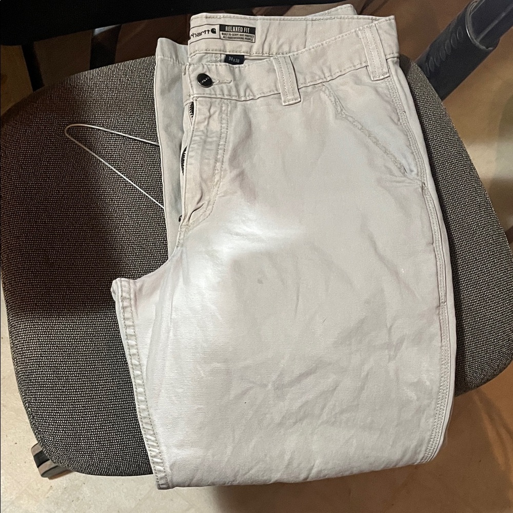 Carhartt Men's Stone Gray Khakis
